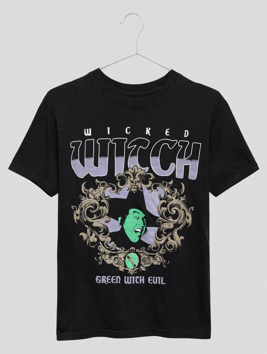 Black Wicked Witch graphic tee
